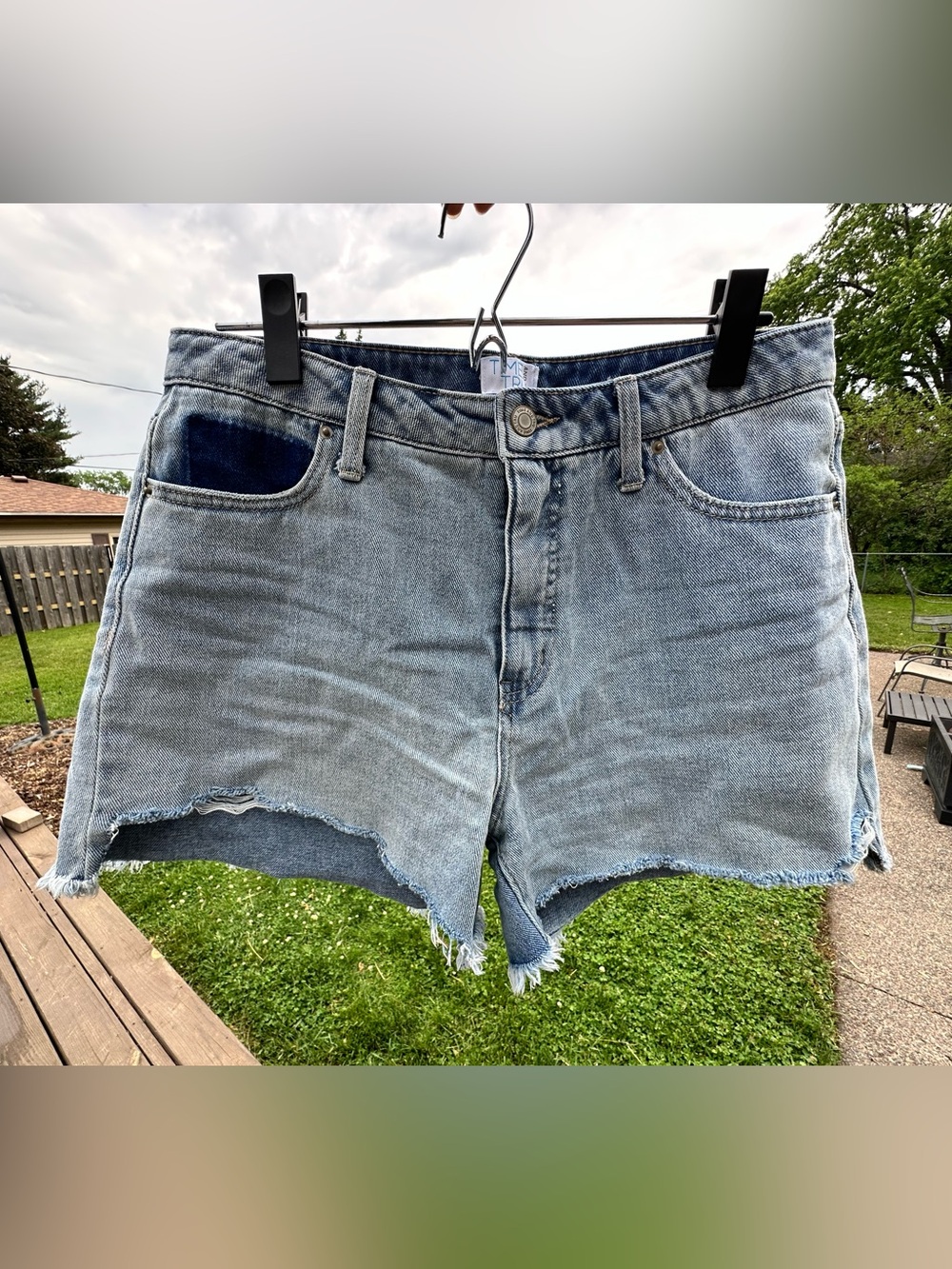 Distressed Denim Shorts